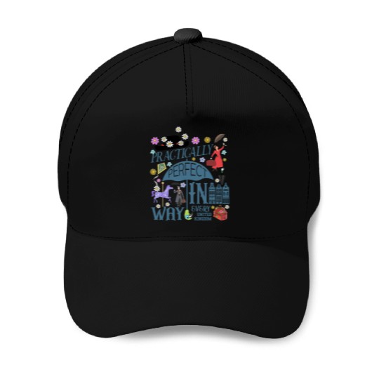 Disney Mary Poppins Baseball Caps, Practically Perfect in Every Way Baseball Caps