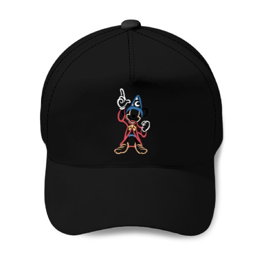 Sorcerer Mickey Embroidered Crewneck, Disney world embroidered Baseball Caps
