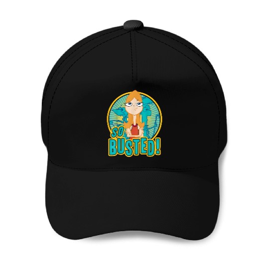 Disney Phineas And Ferb So Busted Poster Baseball Caps