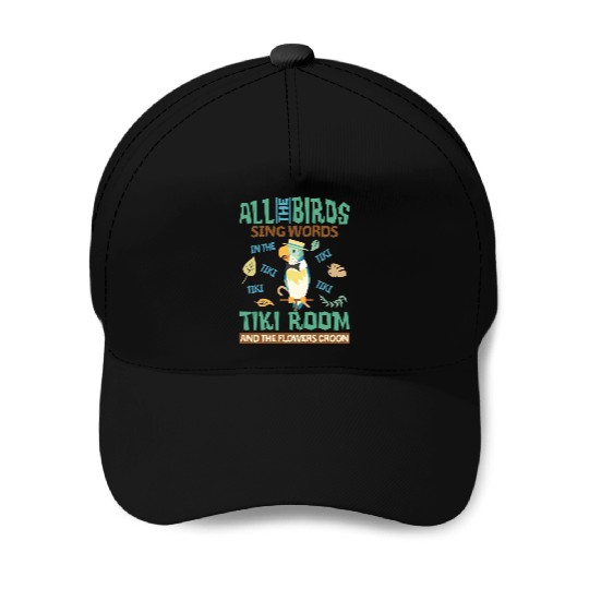 Retro Disneyland Enchanted Tiki Room Baseball Caps