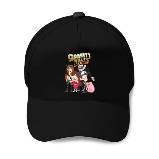 Gravity Falls Family Dynamics Baseball Caps, Disney Gravity Falls 90s Baseball Caps