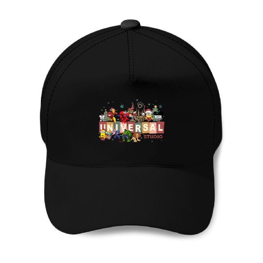 Universal Studios Christmas Baseball Caps, Disneyland Christmas Baseball Caps