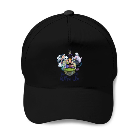 You Can't Sit With Us Disney Villains Baseball Caps