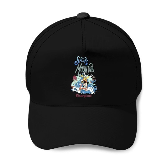 Retro Splash Mountain Baseball Caps, Mickey and Friends Baseball Caps, Disneyland Water Ride Baseball Caps