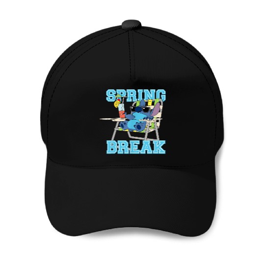 Funny Disney Stitch Beach Chair Chill Spring Break Baseball Caps
