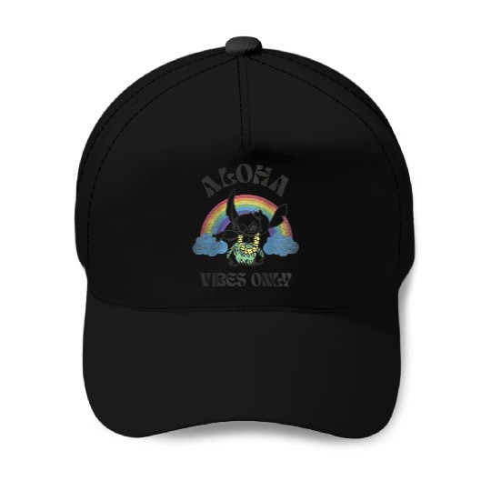Disney Lilo Stitch Aloha Vibes Only Stitch Dancing Poster Baseball Caps