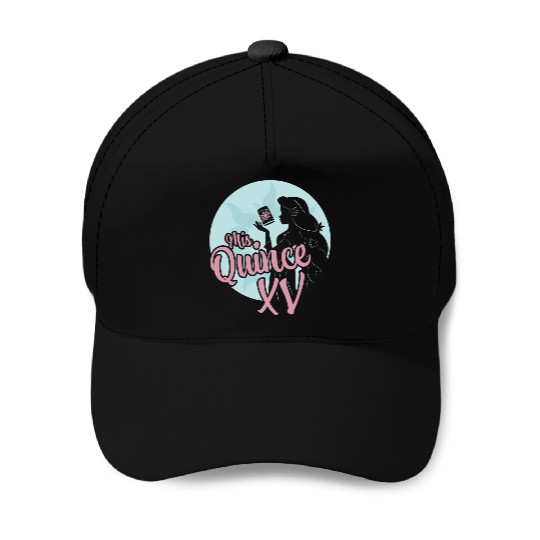 Disneys Tangled Birthday Mis Quince Rapunzel Spanish Portrait Baseball Caps