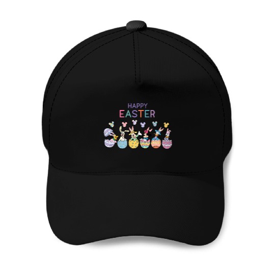 Happy Easter Disney Trendy Baseball Caps, Funny Disney Friends Easter