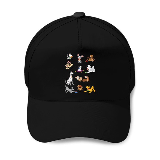 Disney Pets Movie Dogs Group Jumble Baseball Caps