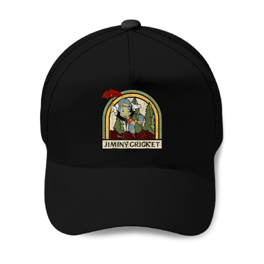 disneys Pinocchio Jiminy Cricket Established 1940 Baseball Caps