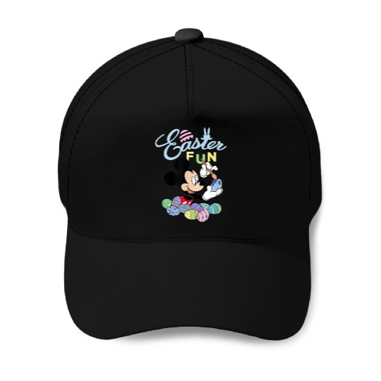 Disney Mickey Mouse Easter Fun Painting Eggs2 Baseball Caps