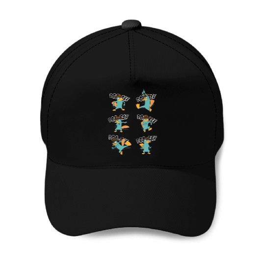 disneys Phineas And Ferb Doo Bee Doo Bee Doo Bah Perry Baseball Caps