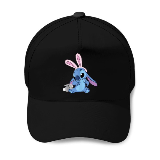 Disney Stitch with Easter Bunny Baseball Caps