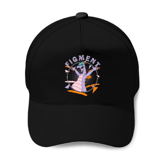 Disney Figment Retro 90's Portrait Baseball Caps,Epcot Figment Baseball Caps