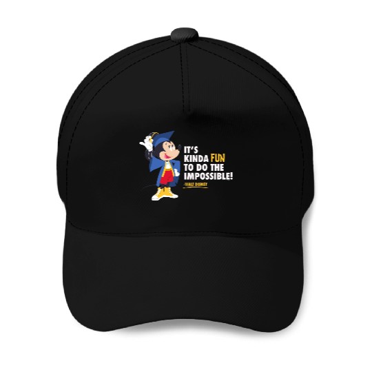 Disney Mickey Mouse Graduation New Grad Do the Impossible Baseball Caps
