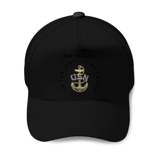 US Navy Old School CPO Chief Petty Officer Coffee Baseball Caps