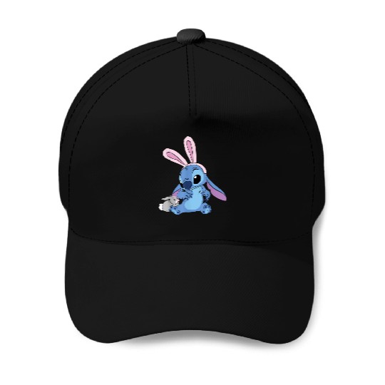 Disney Stitch with Easter Bunny Baseball Caps