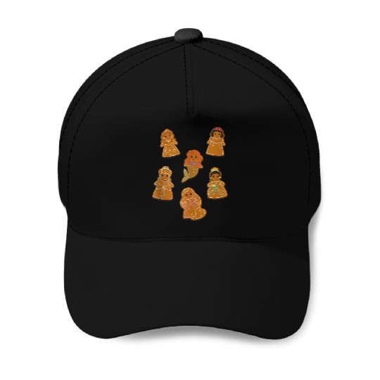 Disney Princess Cute Gingerbread Cookie Princess Chest Logo Baseball Caps