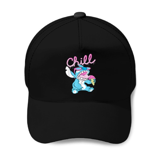 Disney Lilo and Stitch Neon Ice Cream Chill Drip Baseball Caps