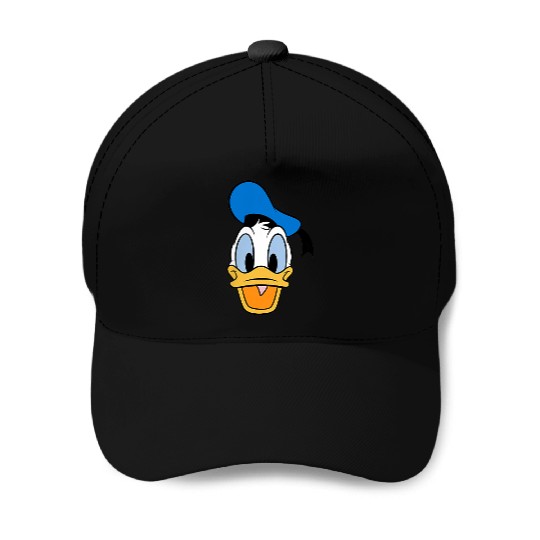 Disney Mickey And Friends Donald Duck Face Small Pocket Logo Baseball Caps