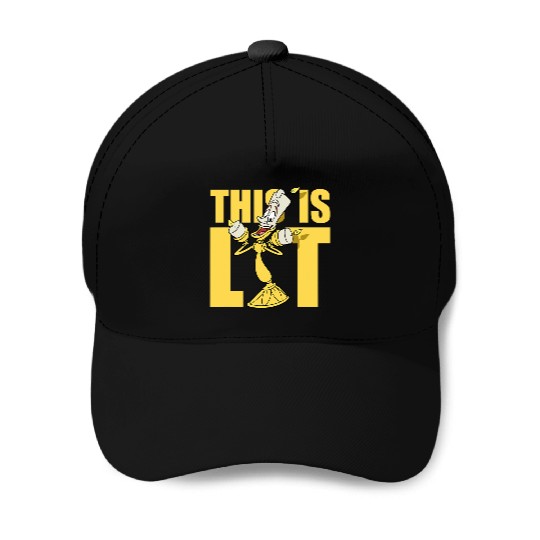Disney Beauty and the Beast Lumiere This is Lit Baseball Caps
