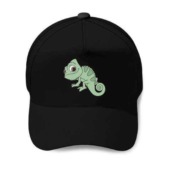 Disney Tangled Pascal Cute Pose Left Chest Pocket Logo Baseball Caps