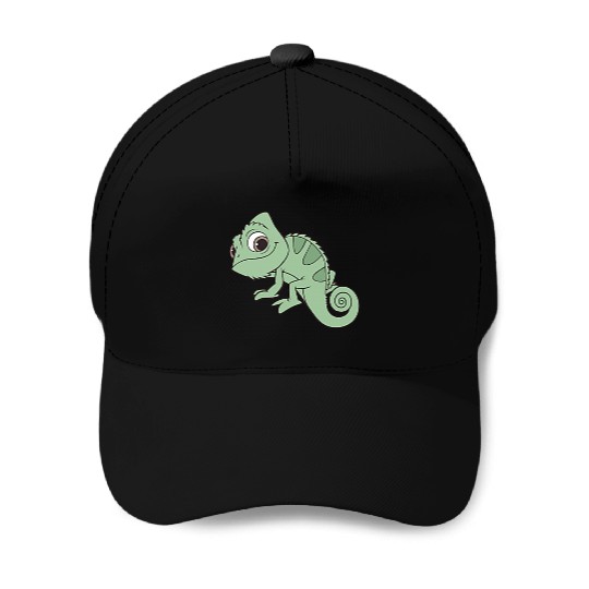 Disney Tangled Pascal Cute Pose Left Chest Pocket Logo Baseball Caps