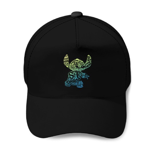 Disney Lilo Stitch Word Fill Baseball Caps
