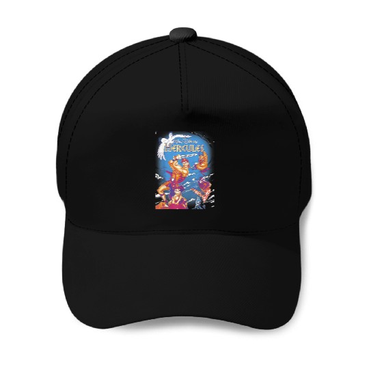 Disney Hercules Main Cast Movie Cover Graphic TS Baseball Caps