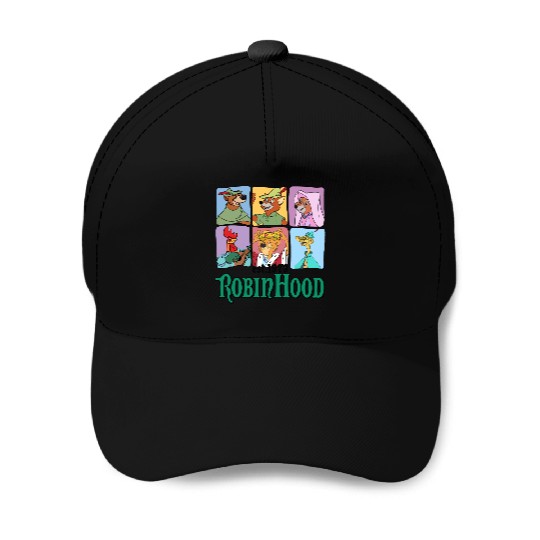 Retro Disney Robin Hood Characters Est. 1973 Baseball Caps