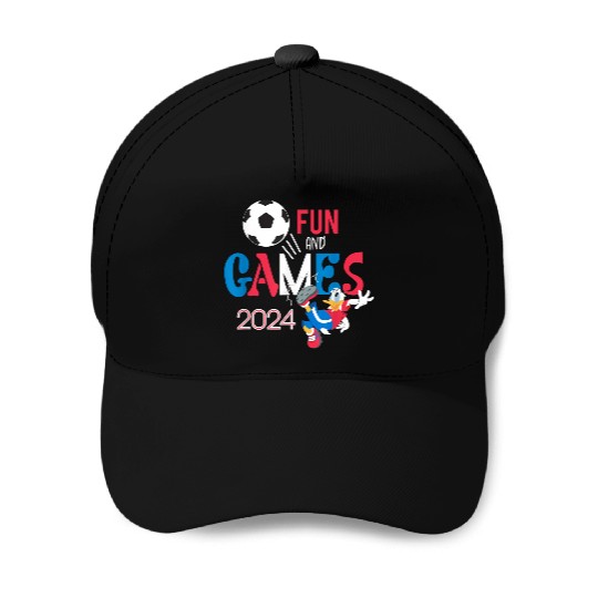 Disneyss Donald Duck Sports Football Soccer Fun Games 2024 Baseball Caps