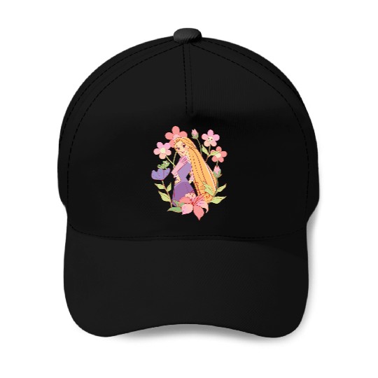 Disney Tangled Rapunzel Pascal Floral Princess Sketch Baseball Caps