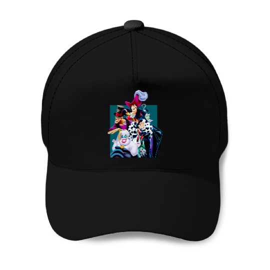 Disney Villains Character Group Baseball Caps
