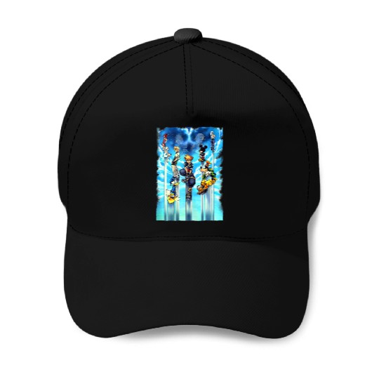 Disneyss Kingdom Hearts Sky Kingdom Group shots Vignette Baseball Caps