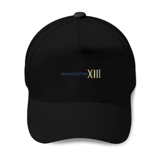 Disneyss Kingdom Hearts Organization Xiii Big Chest Text Logo Baseball Caps
