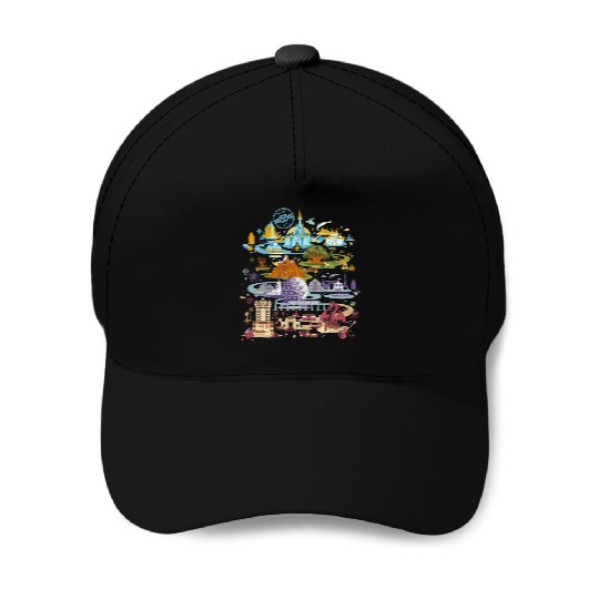 Vintage Disney Epcot Baseball Caps, Epcot 1982 Baseball Caps