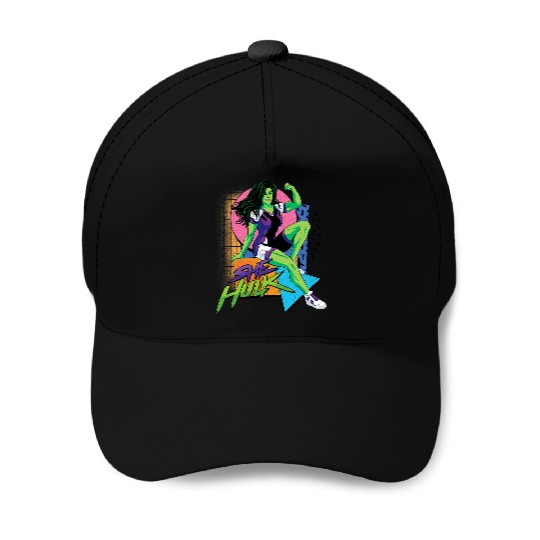 marvels Studios SheHulk LA Retro Eighties Style Disney Baseball Caps