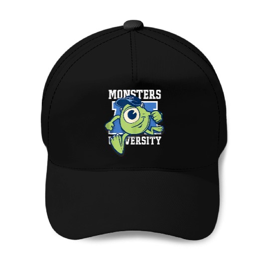 Disneyss Pixars Monsters University Mike Wazowski Big Portrait Baseball Caps