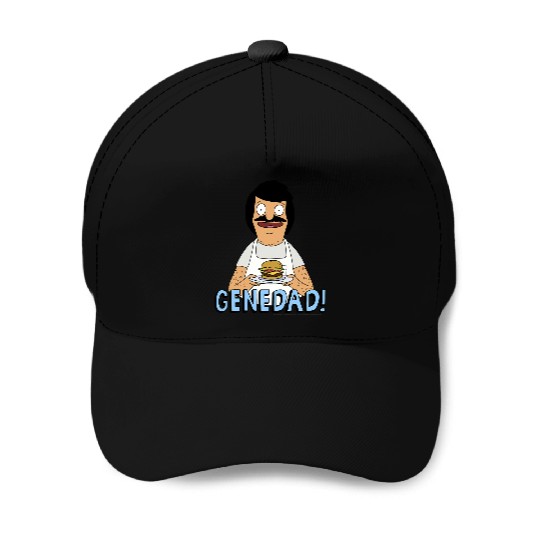 Bobs Burgers Gene Dad Portrait Baseball Caps