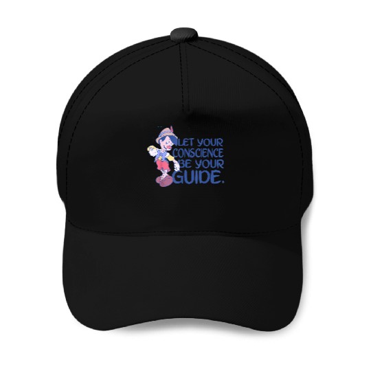 Disney Pinocchio Let Your Conscience Be Your Guide T-Shirt Baseball Caps