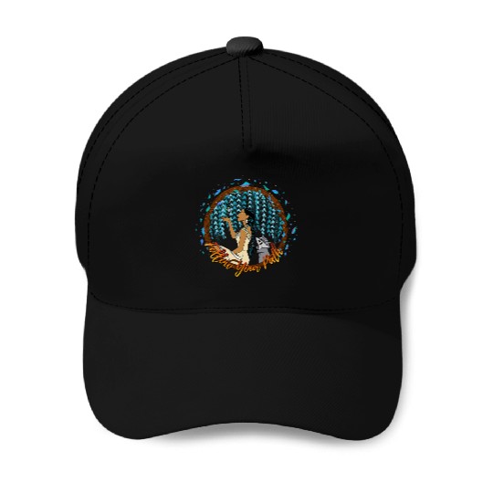Disney Pocahontas Follow Your Path Circle Text Baseball Caps
