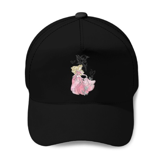 Disneyss Sleeping Beauty Aurora Sketch Graphic Baseball Caps