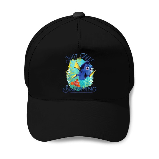 Disneyss Pixars Finding Dory Just Keep Swimming Ocean Logo Baseball Caps