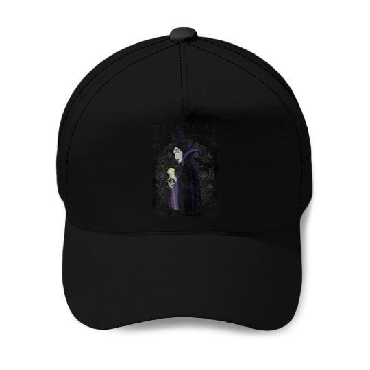 Disneyss Villains Maleficent Side Look Poster Baseball Caps