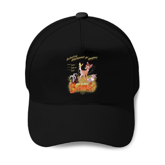 Disney Bambi Enchanting Entertainment For Everyone Retro Baseball Caps