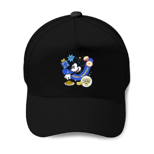 Disney Mickey Mouse Holiday Happy Hanukkah Shine Bright Baseball Caps