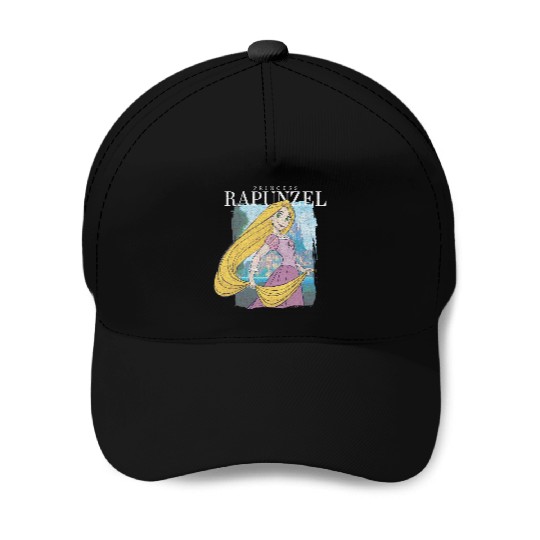Disney Tangled Princess Rapunzel Distressed Portrait Baseball Caps