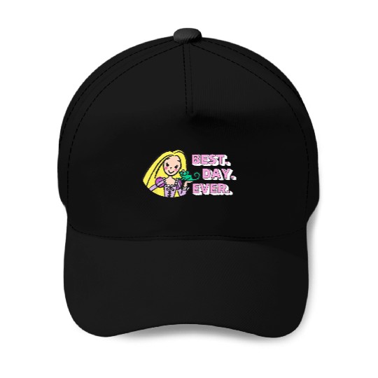 Disneyss Tangled Rapunzel Pascal Drawing Best Day Ever Logo Baseball Caps