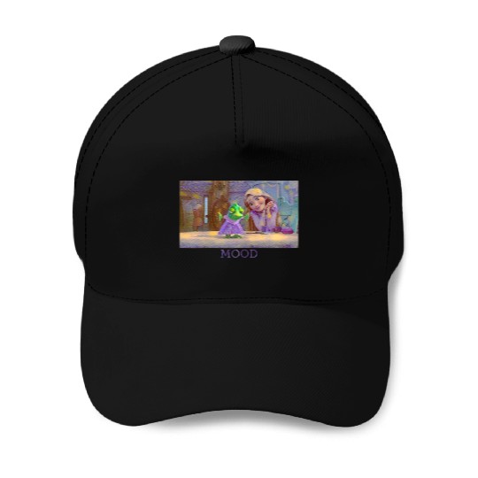 Disneyss Tangled Rapunzel Pascal Art Portrait Panel Baseball Caps