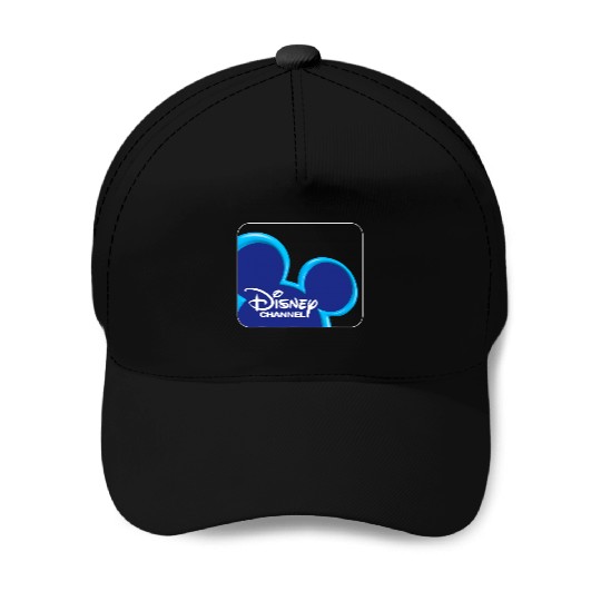 Disney Channel  Mickey Mouse Blue Retro 2000s Logo Baseball Caps